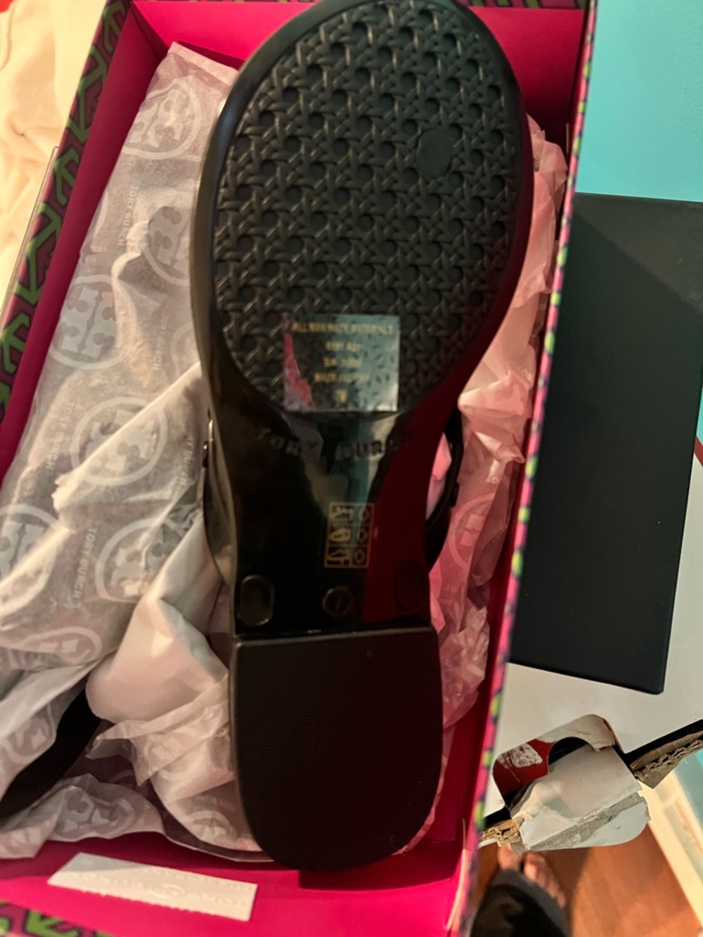 Tory Burch Perfect Black Studded Jelly Sandals - Picture 3 of 3